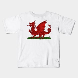 Red Dragon of Wales Kids T-Shirt